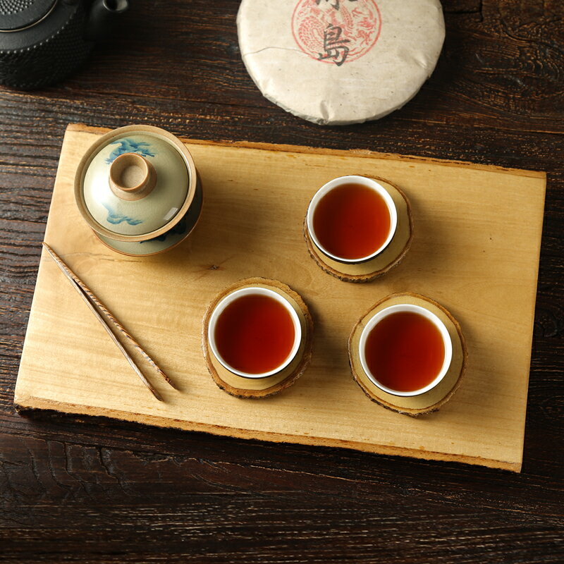 泰國實木茶壺杯墊長方形大號隔熱墊子復古盤子碗墊茶托防燙鍋墊