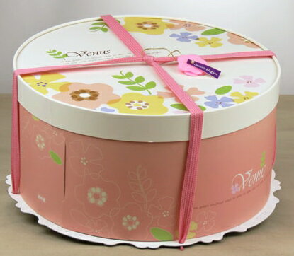 【零售量】手提圓型蛋糕盒/維娜斯 12吋/40個