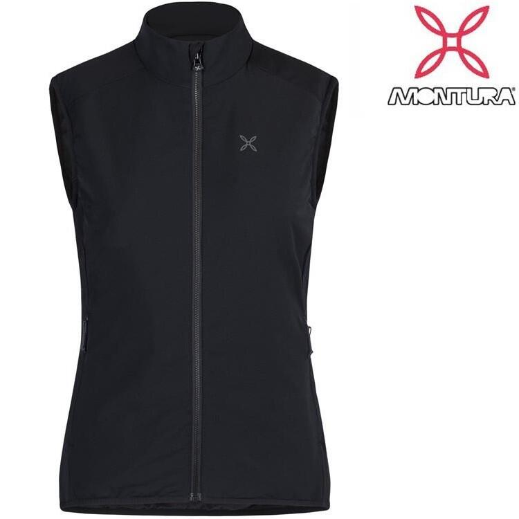 MONTURA 輕量彈性保暖立領背心 Mid Layer 女款 MTVVD44W 90黑
