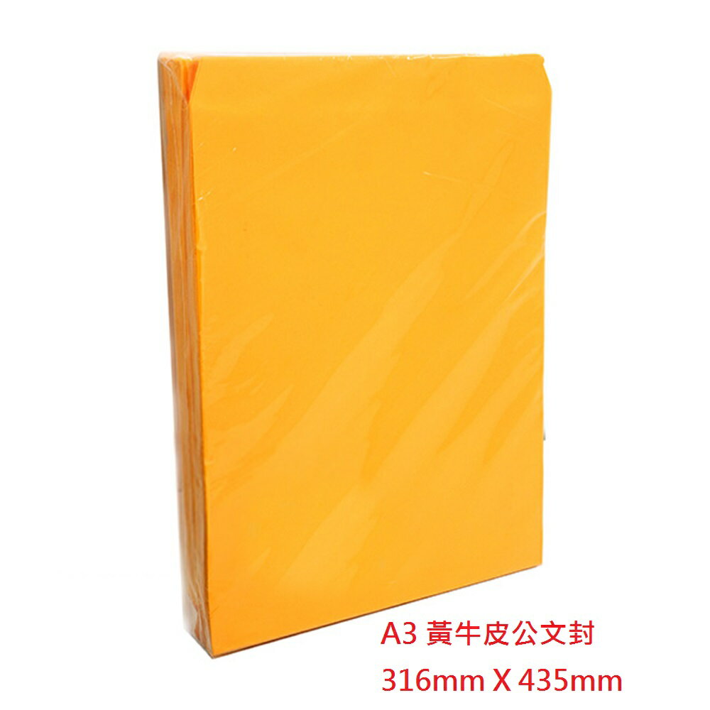 金鷹 A3 黃牛皮公文封 (50入)