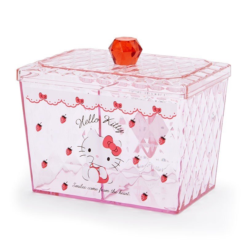 日貨 分隔收納盒 Hello Kitty 凱特貓 收納 置物盒 桌上收納 小物收納 飾品盒 L00011065