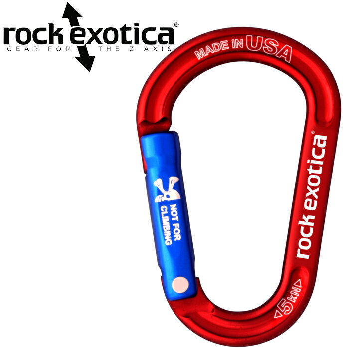 Rock Exotica rockX 輔助小鉤環/D型無鎖鉤環/小型環/工具連接扣/配件鉤環/ 強度5KN 紅色 C7 NL
