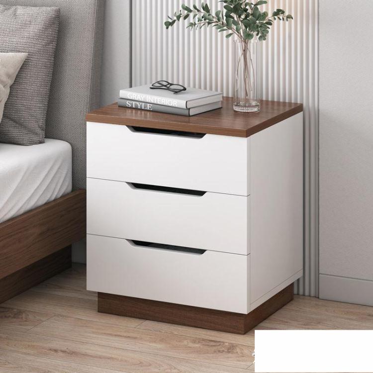 床頭櫃 床頭柜簡約現代北歐風 ins輕奢置物架經濟型簡易床邊臥室小型柜子 ~
