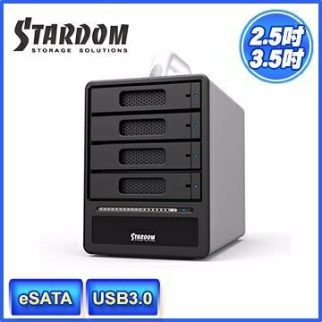 <br/><br/>  [NOVA成功3C]STARDOM ST4-SB3 3.5吋/2.5吋 USB3.0/eSATA 4bay硬碟外接盒(和順電通) 喔!看呢來<br/><br/>