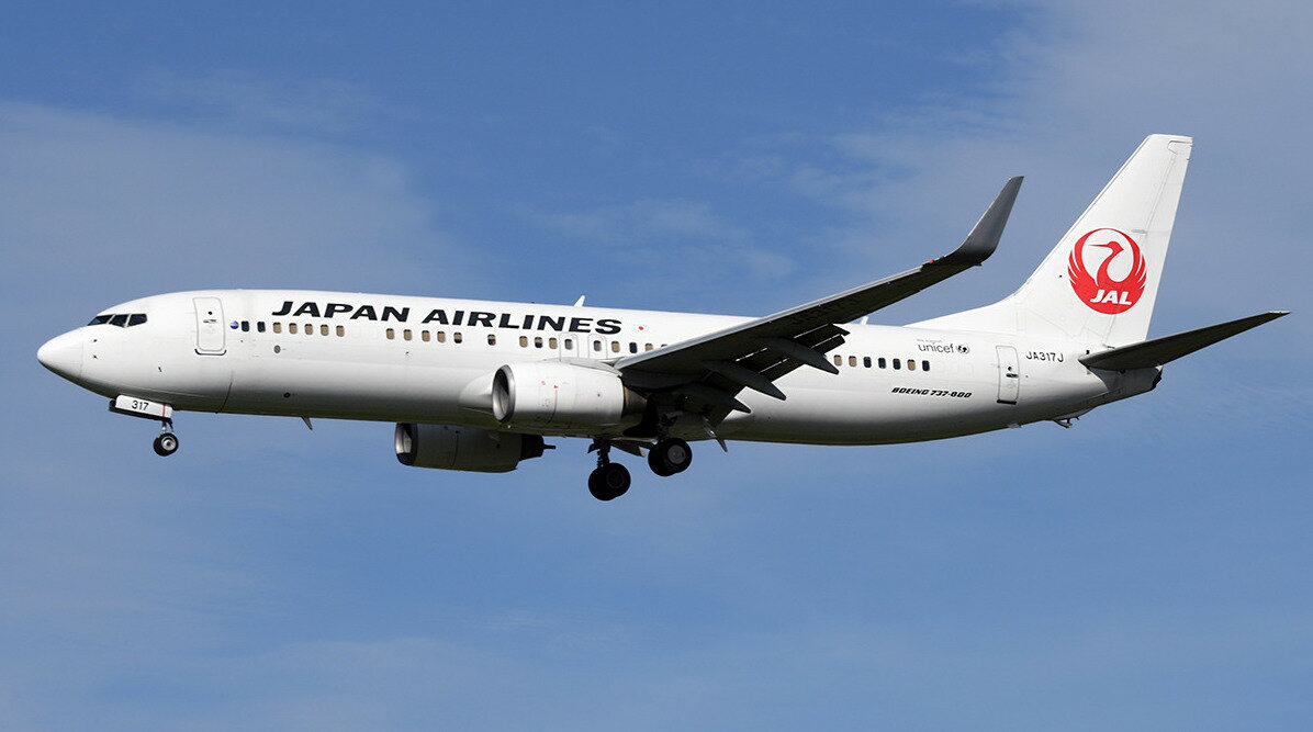 Phoenix JAL 日本航空 B737-800 JA317J 1/400 Phoenix Japan Airlines (JAL) Boeing B737-800 JA317J 1/400