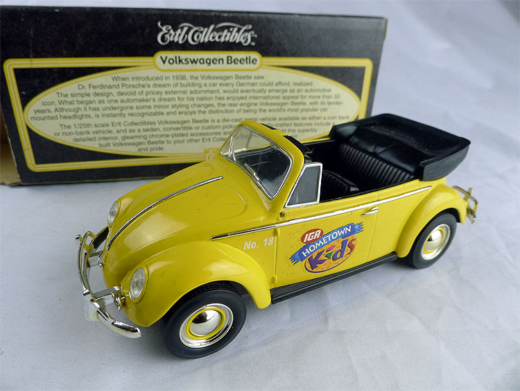 IGA Volkswagen Beetle 甲殼蟲古典房車轎車模型 絕版ERTL 1:24