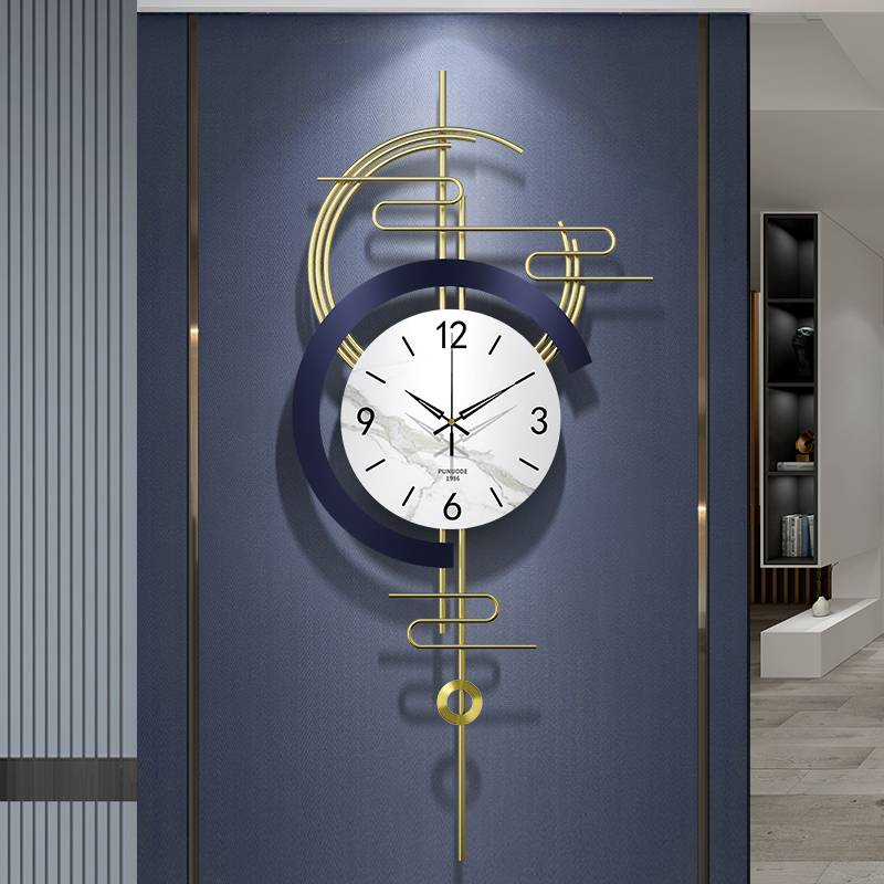 優樂悅~歐式創意掛鐘 靜音時鐘 掛墻鐘 鐵藝金屬壁鐘 客廳家用墻面裝飾鐘錶 個性藝術掛錶 時尚創意 簡單大方