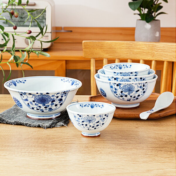 【堯峰陶瓷】餐具系列 日本美濃燒伊萬裡 5.5吋茶漬碗(單入)7.5吋茶漬碗(單入) 飯碗 高臺碗 冰品碗|日本美濃燒套組餐具系列|餐廳營業用