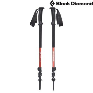 Black Diamond 快扣式鋁合金登山杖 Trail BACK 105-140cm 112227 橘紅/成對販售