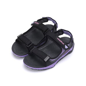 GOODYEAR 織帶運動涼鞋 黑紫 GAWS32630 女鞋