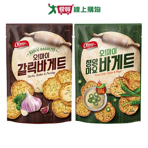歐邁福法式麵包餅乾系列(香蒜奶油/辣椒美乃滋)(80G/袋)【愛買】