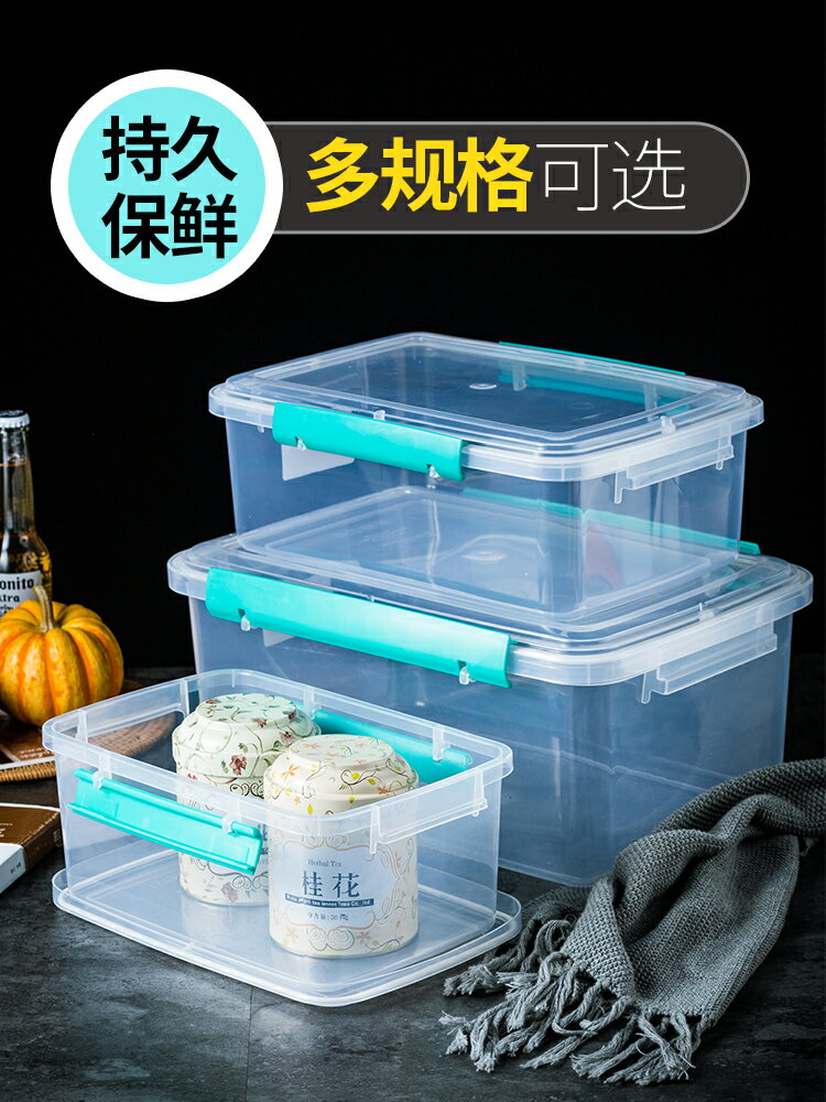 水果保鮮盒塑膠盒子透明食品盒可微波爐長方形帶蓋密封盒儲物盒子