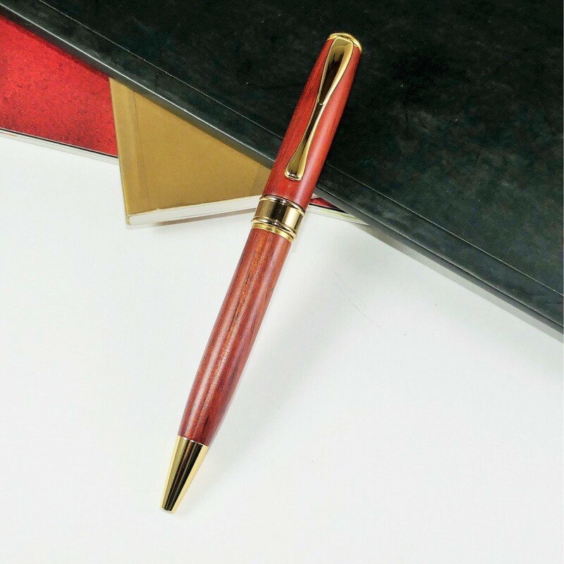 強強滾p-靜心定心*堅定香醇*花梨木/玫瑰木*原木* 原子筆*刻字*派克筆芯*筆盒*臺灣製