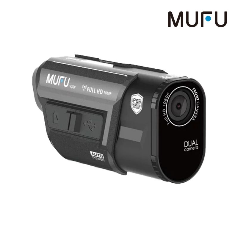 MUFU V30P 前後雙錄機車行車紀錄器-好神機 防水防塵 高畫質 Full HD 1080P 迷你輕巧 動作感應偵測 通用 GoPro 配件