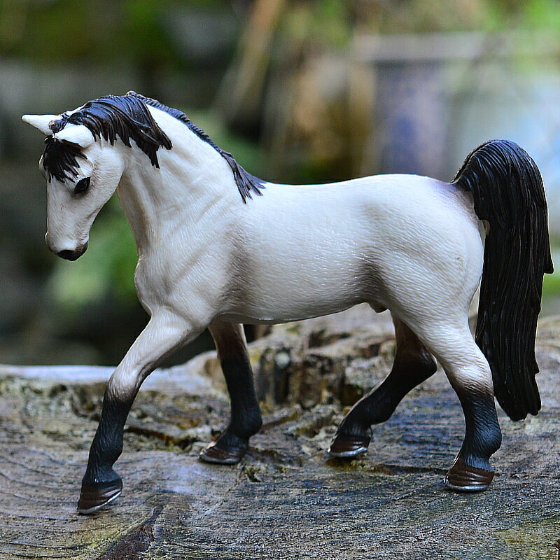 仿真野生動物模型實心兒童玩具駿馬公母馬草原家居擺件微景觀大馬