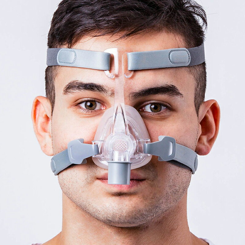 瑞邁特呼吸機鼻罩N4硅膠面罩家用呼吸機通用鼻罩NM4配件含頭帶Sa