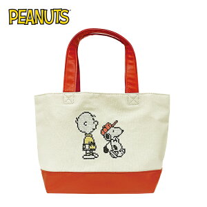【日本正版】史努比 帆布手提袋 便當袋 午餐袋 Snoopy PEANUTS - 140073