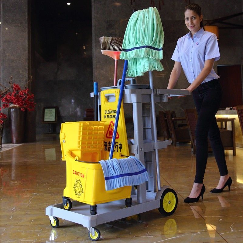 【台灣公司 超低價】超寶清潔車保潔車多功能手推車酒店物業布草衛生車客房專用工具車 3