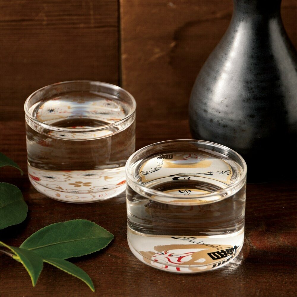 日本製 狐狸面具圖案 迷你玻璃杯｜職人手作感玻璃杯 清酒杯 小酒杯 日本傳統圖案 威士忌杯 水杯 日本進口 - 日本製玻璃杯 祭典 玻璃杯 威士忌杯 清酒杯 狐狸面具圖案 迷你玻璃杯 職人手作感玻璃杯 小酒杯 日本傳統圖案 水杯 日本進口 狐狸面具