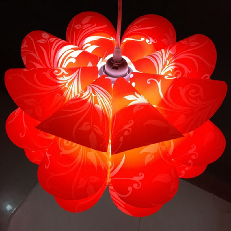 現代簡約五層蓮花吊燈燈罩 客廳臥室吊燈燈罩 創意花型燈罩【博野五金】