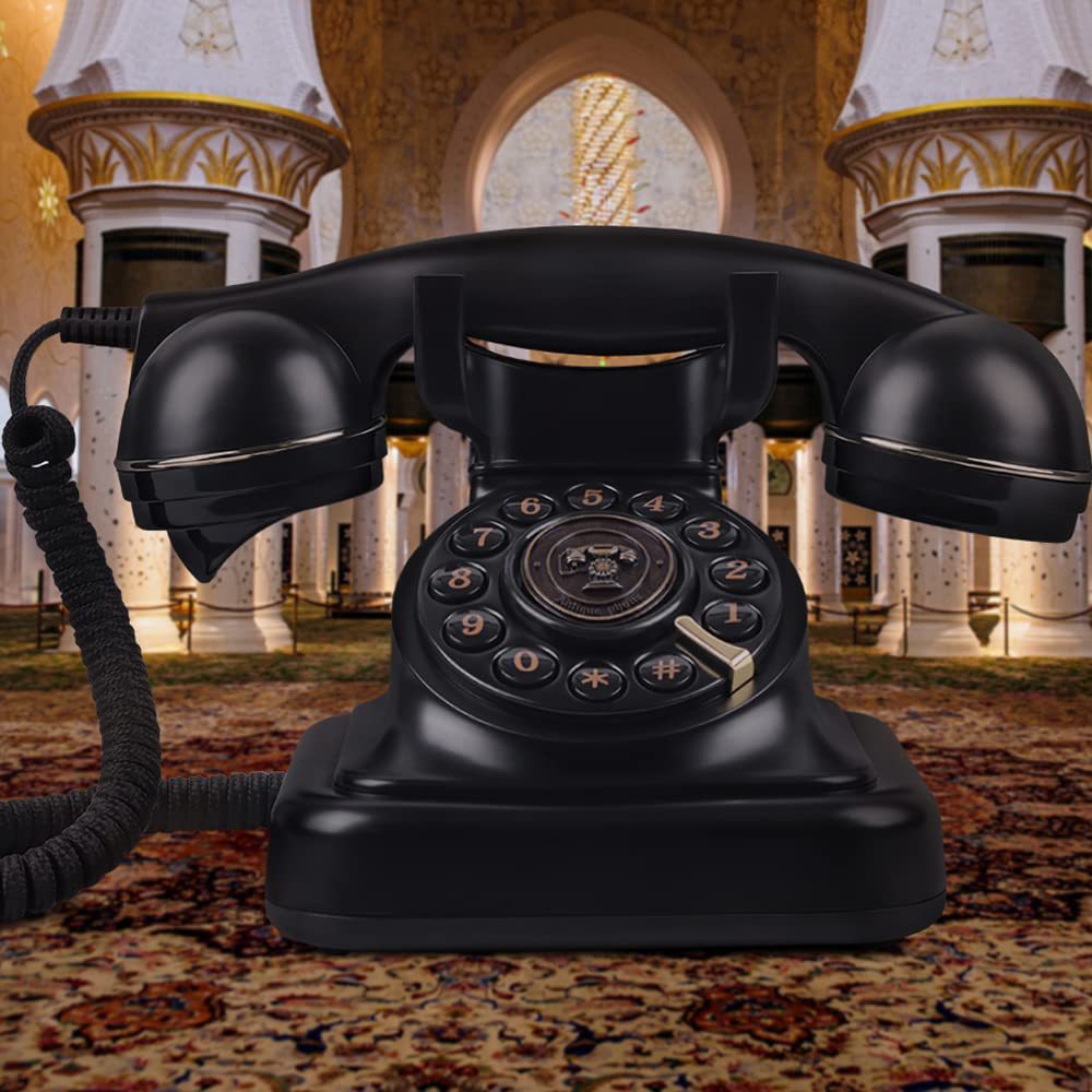 復古電話機酒店家用老式固定座機轉盤電話仿古錄音電話「限時特惠」
