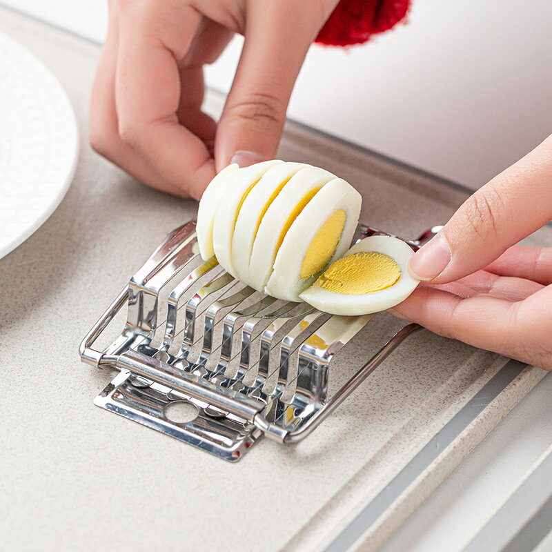 不銹鋼雞蛋切家用切蛋神器多功能雞蛋切花器皮蛋多瓣分割器工具