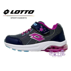 LOTTO樂得-義大利第一品牌 童鞋 STAR RUN 避震 氣墊 跑鞋 運動鞋 [LT2AKR6027] 深藍【巷子屋】