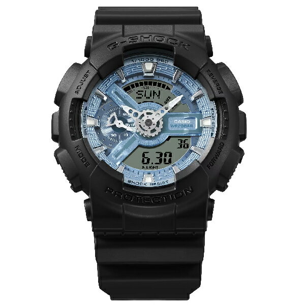 CASIO卡西歐 GA-110CD-1A2 清新大膽風格冰藍色錶盤時尚腕錶 51.2mm｜樂天全館特惠中★指定刷卡回饋10%