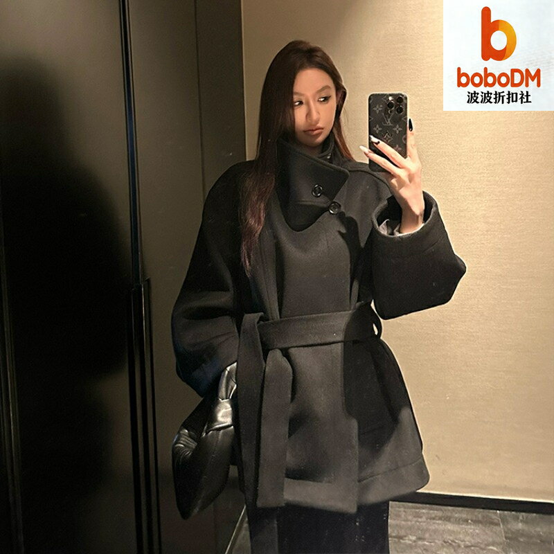 【廓形氣質】毛呢外套 呢子大衣 女裝外套 冬季大衣 短款外套 羊毛呢料 雙面呢 時尚百搭 通勤約會必備