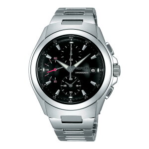 SEIKO WIRED 計時腕錶-黑/42mm /7T92-X221D
