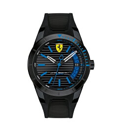 FERRARI 法拉利極簡狂速膠帶腕錶/44mm/0830427