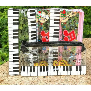 【學興書局】音符鋼琴透明筆袋 鉛筆盒 學生 PVC