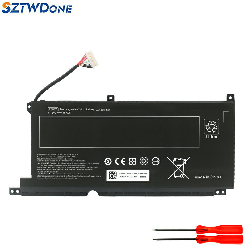 Snowbelle優選 惠普 光影精靈5/6 Max TPN-C141 Q229 Q241 PG03XL筆記本電池