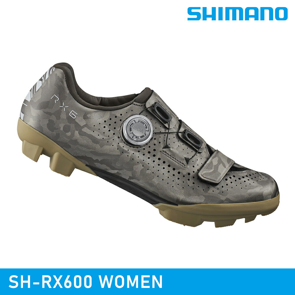 SHIMANO 女款 SH-RX600 WOMEN SPD 自行車卡鞋-沙棕色 / 城市綠洲 (沙地車鞋 單車卡鞋 腳踏車鞋)