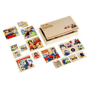 【晴晴百寶盒】德國進口 卡片分類遊戲-社會職業 EDUCO愛傑卡 邏輯思考禮物 益智遊戲環保無毒木製玩具W205