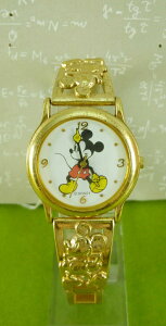 【震撼精品百貨】米奇/米妮 Micky Mouse 日本進口手錶-金走路#22903 震撼日式精品百貨