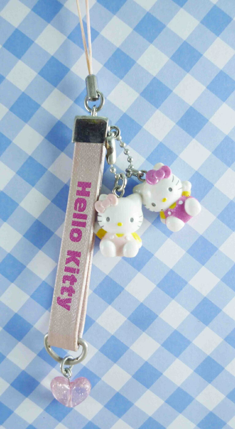 【震撼精品百貨】Hello Kitty 凱蒂貓 KITTY手機提帶-粉心 震撼日式精品百貨