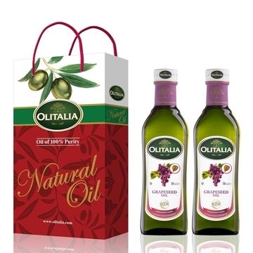 Olitalia奧利塔 葡萄籽油 1000mlx2瓶(禮盒裝) 原價$720 特價$634