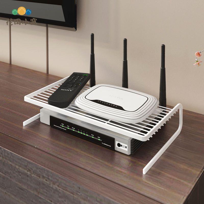 光貓wifi路由器收納盒電視機頂盒置物架支架臺桌面免打孔散熱托架ph6101