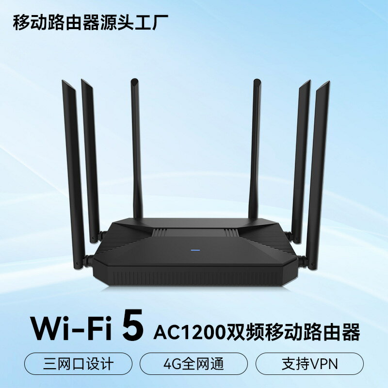 家用1200M全網通4g插卡路由器酒店辦公宿舍千兆wifi無線CPE批發【Snowbelle優選】