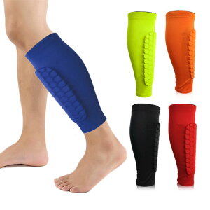 足球護腿板運動護具蜂窩防撞護小腿套籃球足球專用健身脛骨保護套