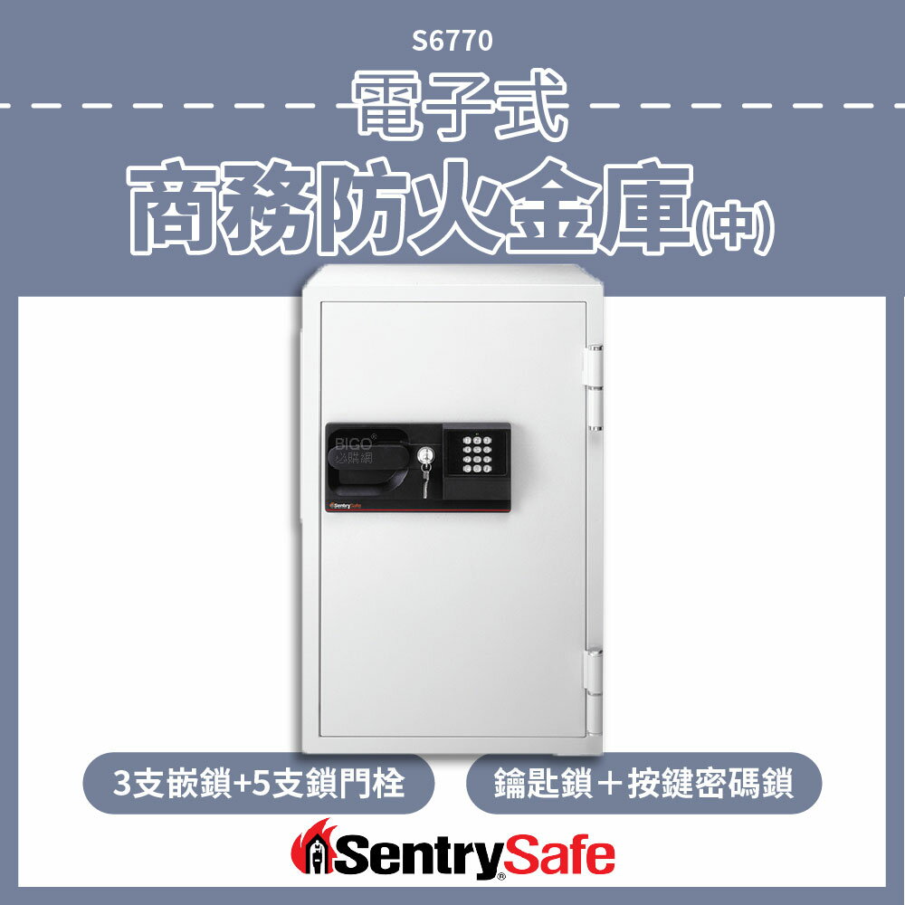 SentrySafe 電子式商務防火金庫（中） S6770 防盜 密碼保險箱 電子鎖 保險櫃 密碼櫃 儲物櫃 小金庫