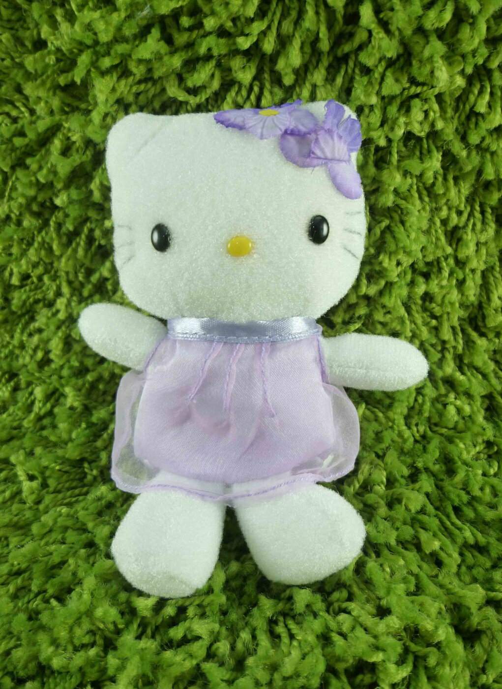 【震撼精品百貨】Hello Kitty 凱蒂貓 絨毛娃娃-紫紗裙 震撼日式精品百貨