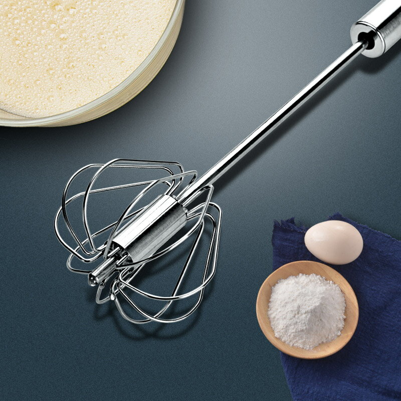 半自動打蛋器 迷你家用手動打發奶油攪拌棒手持旋轉按壓式打雞蛋