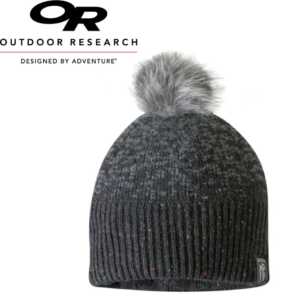 【Outdoor Research 美國 EFFIE BEANIE女童保暖壓克力混紡帽《黑》】262338/絨球/毛帽/針織帽