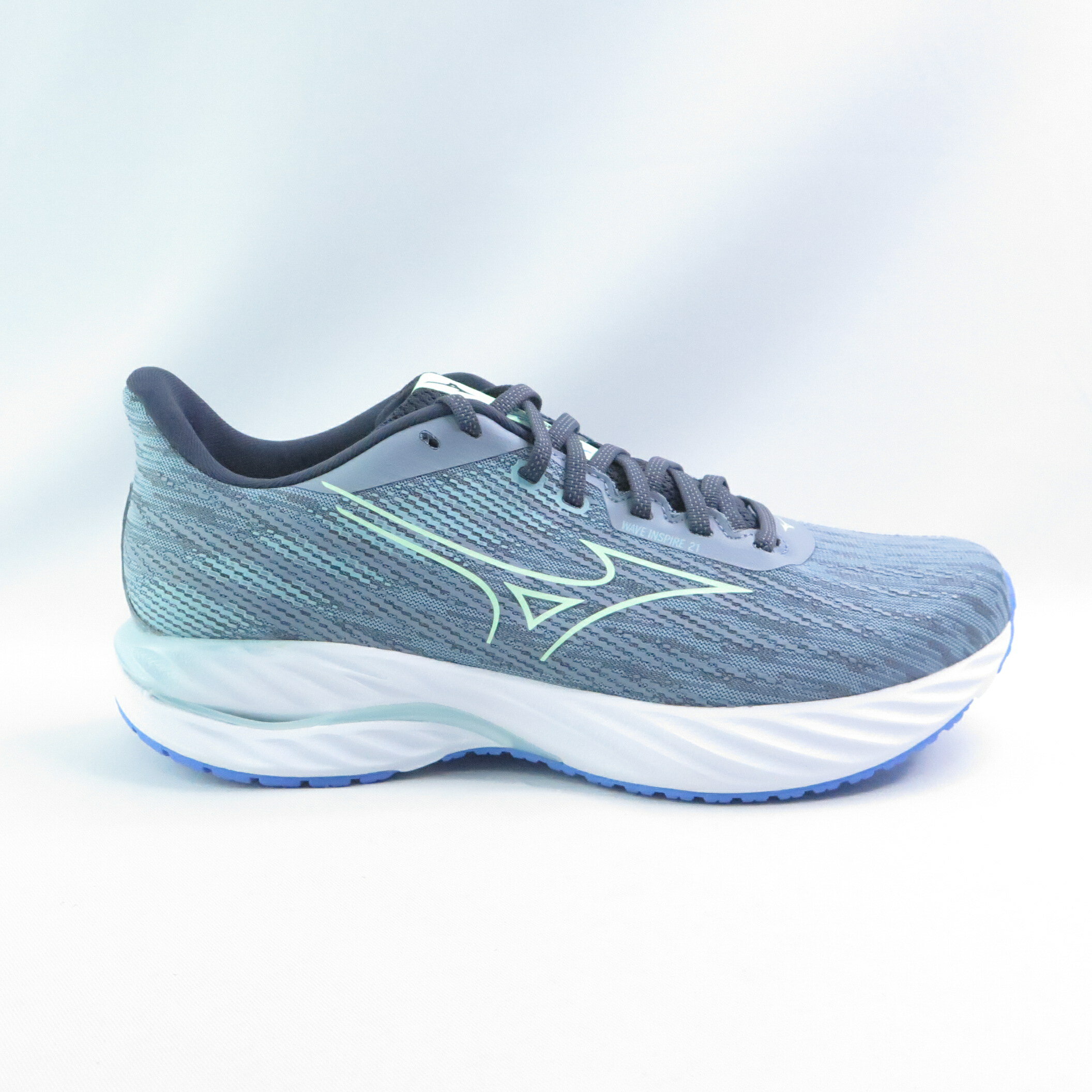 Mizuno J1GC254501 WAVE INSPIRE 21 男慢跑鞋 4E寬楦 支撐型 灰【iSport愛運動】