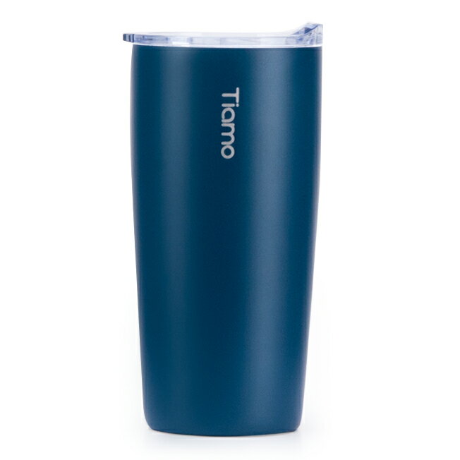 金時代書香咖啡 Tiamo 真空陶瓷隨手杯 360ml 藍 HE5160BL