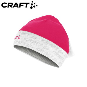 【CRAFT 瑞典 經典LOGO帽《桃紅》】1900299/保暖帽/針織帽/毛線帽/休閒帽/毛帽