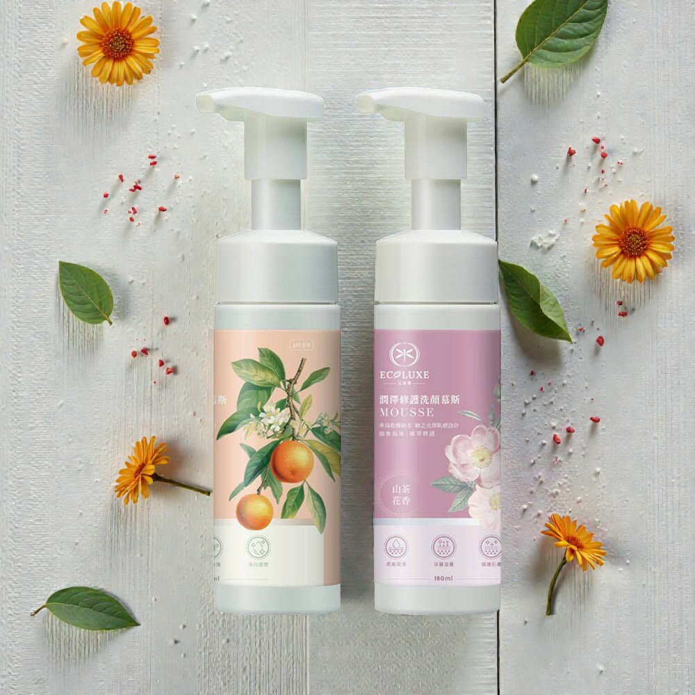 ECOLUXE 艾蔻斯 洗顏慕斯180ml/瓶【居家生活便利購】