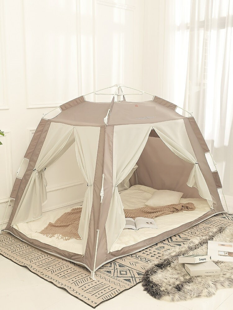 室內帳篷大人可睡覺保暖家庭雙人大容量折疊全自動戶外家用
